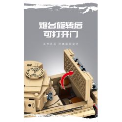 SEMBO 207006 non  XE TĂNG HẠNG NẶNG HỔ bộ đồ chơi xếp lắp ráp ghép mô hình Military Army SURVIVAL WARFARE PANZERKAMPFWAGEN AUSF.E TIGER Quân Sự Bộ Đội 597 khối
