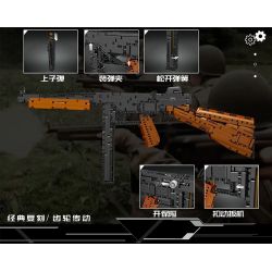 MouldKing 14022 Mould King 14022 non  SÚNG TIỂU LIÊN THOMPSON bộ đồ chơi xếp lắp ráp ghép mô hình  TOMPSON SUBMACHINEGUN Kỹ Thuật Công Nghệ Cao Mô Hình Phương Tiện 1208 khối