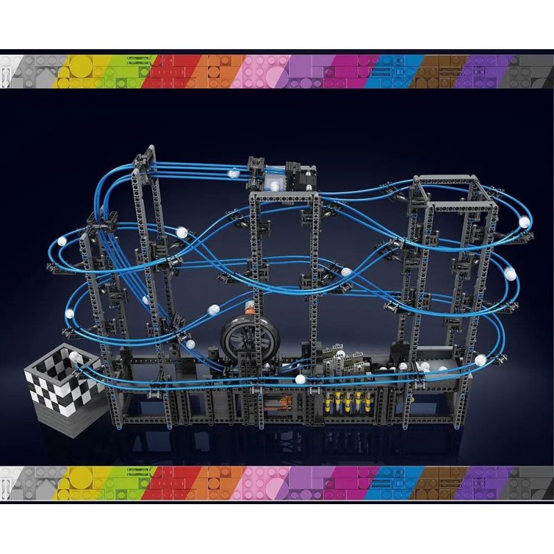 MouldKing 26002 Mould King 26002 REBRICKABLE MOC-135142 135142 MOC135142 non  TÀU LƯỢN BÓNG bộ đồ chơi xếp lắp ráp ghép mô hình GREAT BALL CONTRAPTION MARBLE RUN 2438 khối
