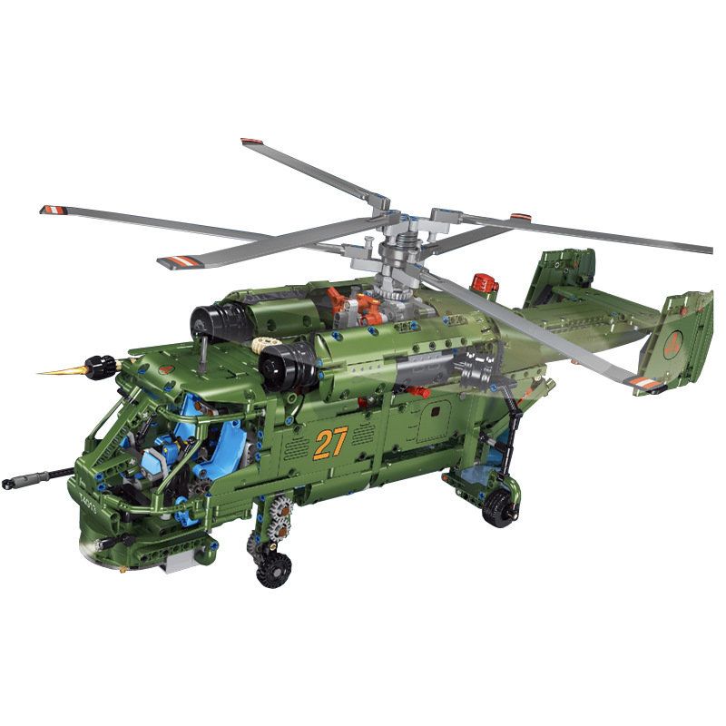 TA GAOLE T4013 4013 non Lego THẺ 27 - MÁY BAY TRỰC THĂNG bộ đồ chơi xếp lắp ráp ghép mô hình Technic KA-27 HELICOPTER Kỹ Thuật Công Nghệ Cao Mô Hình Phương Tiện 1800 khối