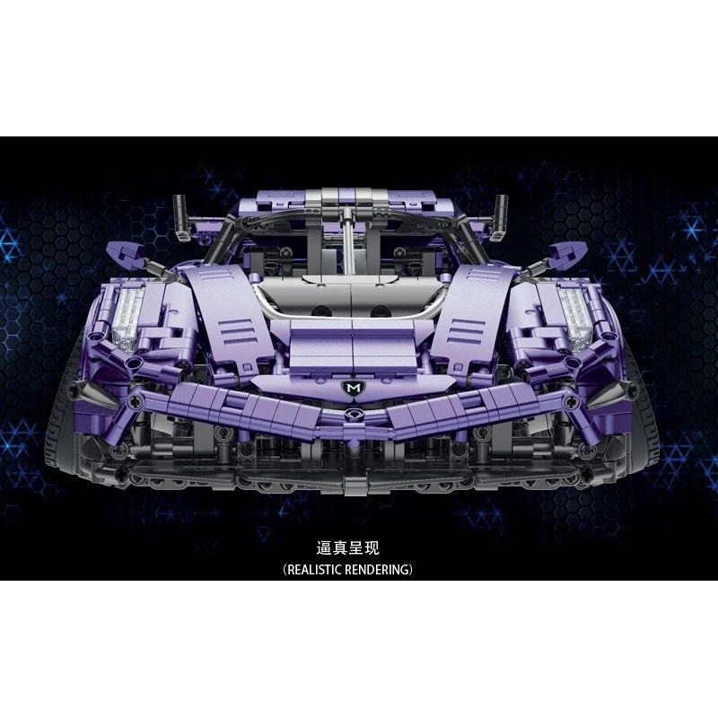 MorkModel 022014-1 022014-2 Mork Model 022014-1 022014-2 non  MẪU SIÊU XE CẢI TIẾN ĐỀ NỔ GẦM THẤP CỦA KOENIGSEGG tỷ lệ 1:10 bộ đồ chơi xếp lắp ráp ghép mô hình Racers Đua Tốc Độ 2861 khối