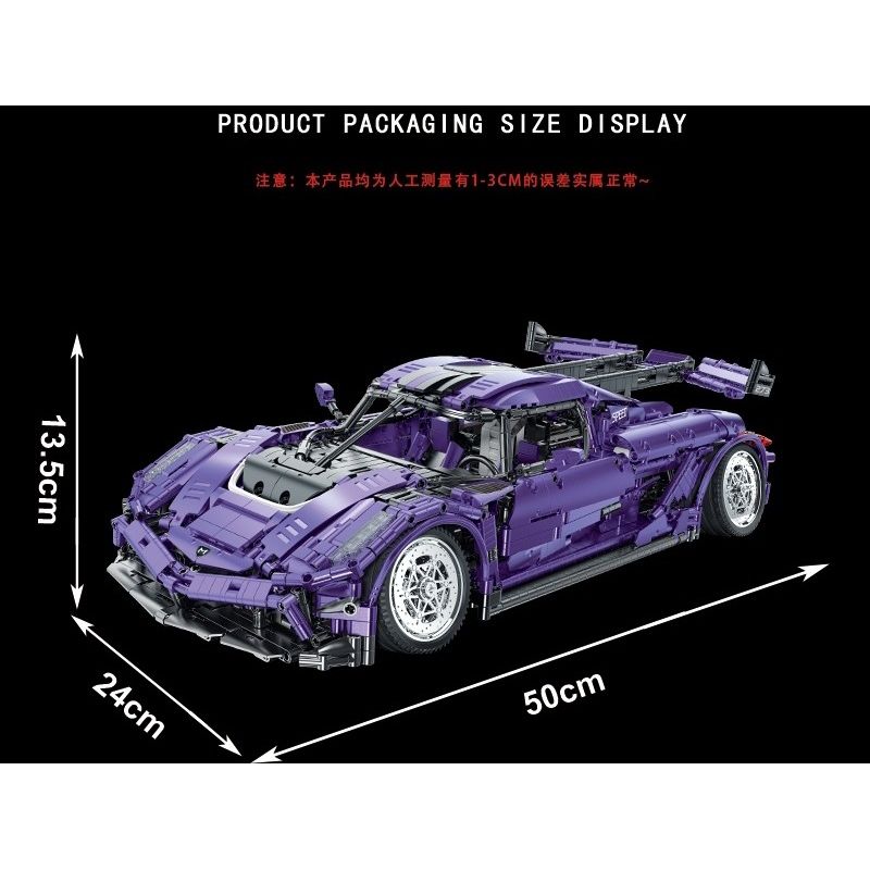 MorkModel 022014-1 022014-2 Mork Model 022014-1 022014-2 non  MẪU SIÊU XE CẢI TIẾN ĐỀ NỔ GẦM THẤP CỦA KOENIGSEGG tỷ lệ 1:10 bộ đồ chơi xếp lắp ráp ghép mô hình Racers Đua Tốc Độ 2861 khối