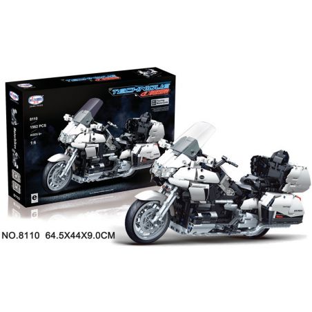 Winner 8110 non  XE MÔ TÔ DU LỊCH HONDA GOLD WING tỷ lệ 1:6 bộ đồ chơi xếp lắp ráp ghép mô hình  Kỹ Thuật Công Nghệ Cao Mô Hình Phương Tiện 1562 khối