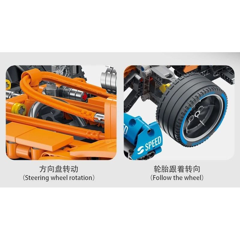 MorkModel 023032 Mork Model 023032 non  MCLAREN F1 tỷ lệ 1:10 bộ đồ chơi xếp lắp ráp ghép mô hình  F1.MCL33 Kỹ Thuật Công Nghệ Cao Mô Hình Phương Tiện 1177 khối