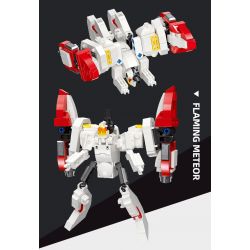 JIESTAR 67031 non  HIỆP SĨ RỰC LỬA bộ đồ chơi xếp lắp ráp ghép mô hình Military Army SUPER DEFORMED FLAMING METEOR Quân Sự Bộ Đội 952 khối