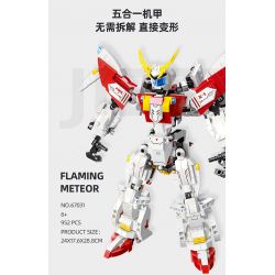 JIESTAR 67031 non  HIỆP SĨ RỰC LỬA bộ đồ chơi xếp lắp ráp ghép mô hình Military Army SUPER DEFORMED FLAMING METEOR Quân Sự Bộ Đội 952 khối