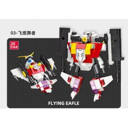 JIESTAR 67031 non  HIỆP SĨ RỰC LỬA bộ đồ chơi xếp lắp ráp ghép mô hình Military Army SUPER DEFORMED FLAMING METEOR Quân Sự Bộ Đội 952 khối