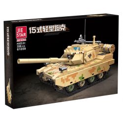 JIESTAR 61059 non  XE TĂNG HẠNG NHẸ KIỂU 15 bộ đồ chơi xếp lắp ráp ghép mô hình Military Army TYPE 15 LIGHT TANK Quân Sự Bộ Đội 358 khối