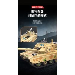 JIESTAR 61059 non  XE TĂNG HẠNG NHẸ KIỂU 15 bộ đồ chơi xếp lắp ráp ghép mô hình Military Army TYPE 15 LIGHT TANK Quân Sự Bộ Đội 358 khối