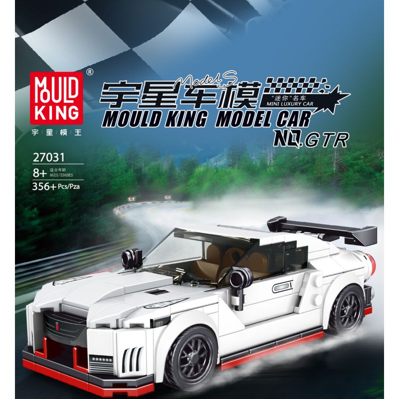 MouldKing 27031 Mould King 27031 non  GTR bộ đồ chơi xếp lắp ráp ghép mô hình Speed Champions Racing Cars Đua Xe Công Thức 356 khối