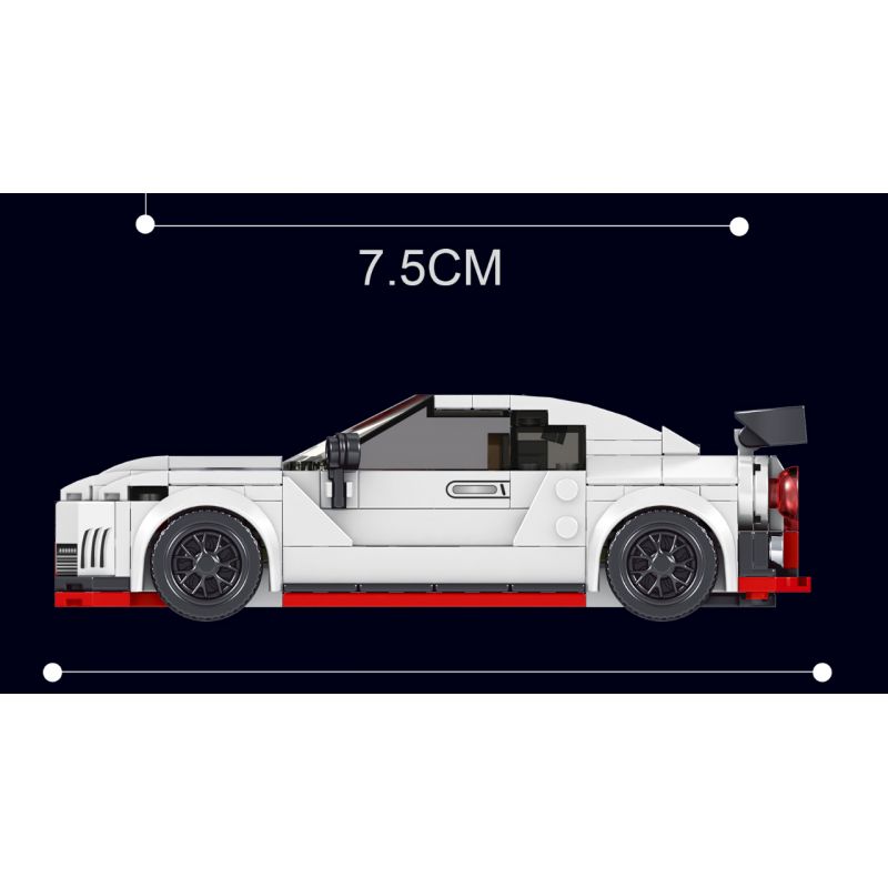 MouldKing 27031 Mould King 27031 non  GTR bộ đồ chơi xếp lắp ráp ghép mô hình Speed Champions Racing Cars Đua Xe Công Thức 356 khối
