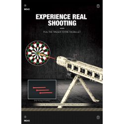 REOBRIX 77006 non  SÚNG MÁY ĐA NĂNG MG-42 bộ đồ chơi xếp lắp ráp ghép mô hình Gun MASCHINENGEWEHR 42 1886 khối