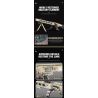 REOBRIX 77006 non  SÚNG MÁY ĐA NĂNG MG-42 bộ đồ chơi xếp lắp ráp ghép mô hình Gun MASCHINENGEWEHR 42 1886 khối