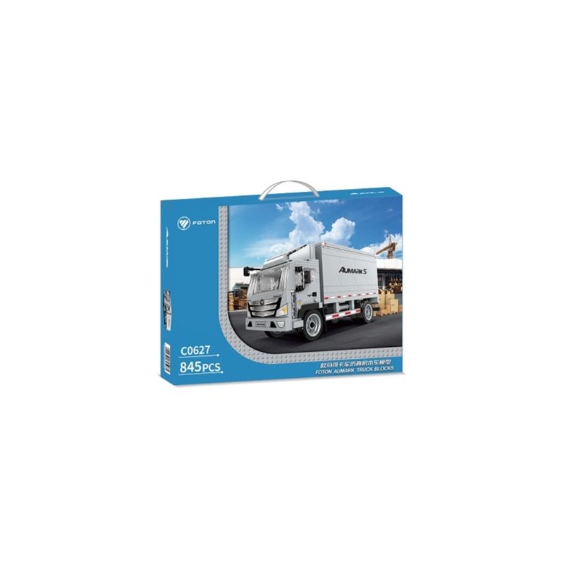 FOTON C0627 0627 non  MÔ HÌNH XE PHỎNG TẢI OMAR bộ đồ chơi xếp lắp ráp ghép mô hình FOTON AUMARK TRUCK BLOCKS 845 khối