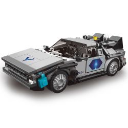 MouldKing 27019 Mould King 27019 non  XE THỜI GIAN VÀ KHÔNG bộ đồ chơi xếp lắp ráp ghép mô hình Movie & Game DELOREAN-12 CAR Phim Và Trò Chơi 392 khối