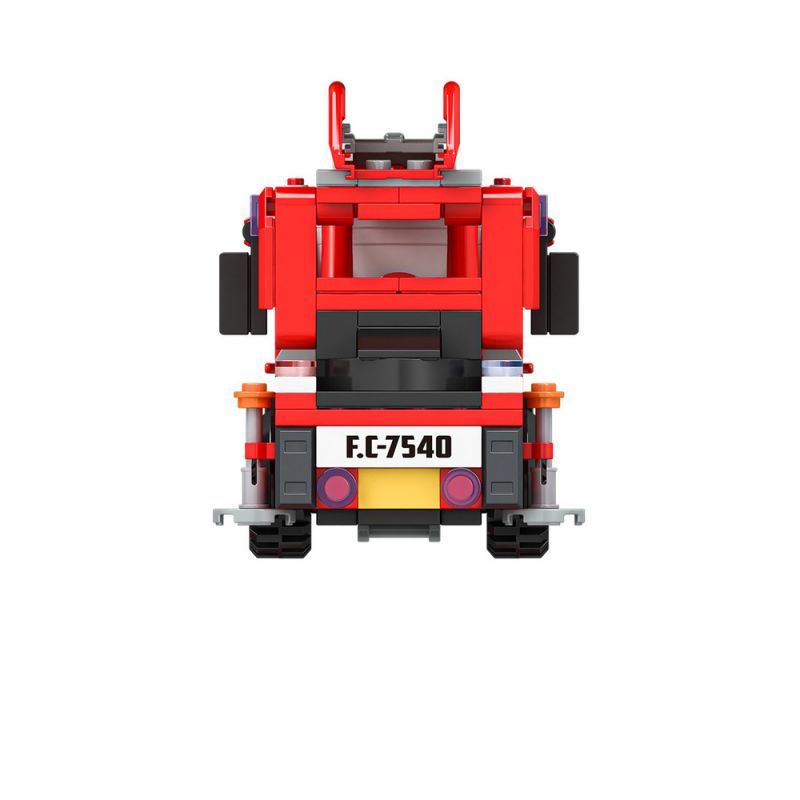 JAKI JK9221 9221 non  XE CHỮA CHÁY DẠNG THANG bộ đồ chơi xếp lắp ráp ghép mô hình City Thành Phố 269 khối