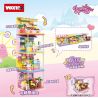 WOMA C0263 0263 non  DÒNG CHẾ ĐỘ XEM PHỐ 4 TRONG 1 bộ đồ chơi xếp lắp ráp ghép mô hình Mini Modular Đường Phố Thu Nhỏ 619 khối