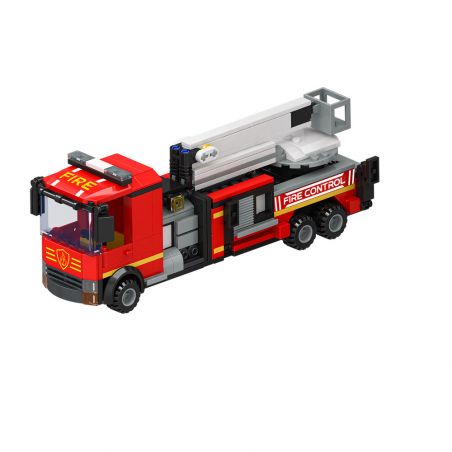JAKI JK9218 9218 non  XE CỨU HỎA LEO NÚI bộ đồ chơi xếp lắp ráp ghép mô hình City Thành Phố 295 khối