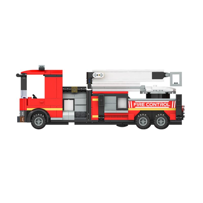 JAKI JK9218 9218 non  XE CỨU HỎA LEO NÚI bộ đồ chơi xếp lắp ráp ghép mô hình City Thành Phố 295 khối