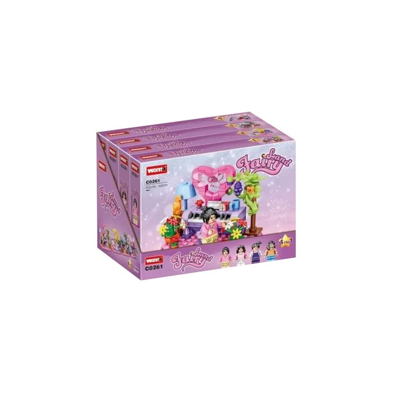 WOMA C0261 0261 non Lego NGÔI NHÀ HẠNH PHÚC BỐN TRONG MỘT bộ đồ chơi xếp lắp ráp ghép mô hình Girl Con Gái 628 khối