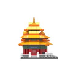 JAKI JK2317 2317 non  THÁP GÓC QIUDENG bộ đồ chơi xếp lắp ráp ghép mô hình Creator Sáng Tạo 338 khối