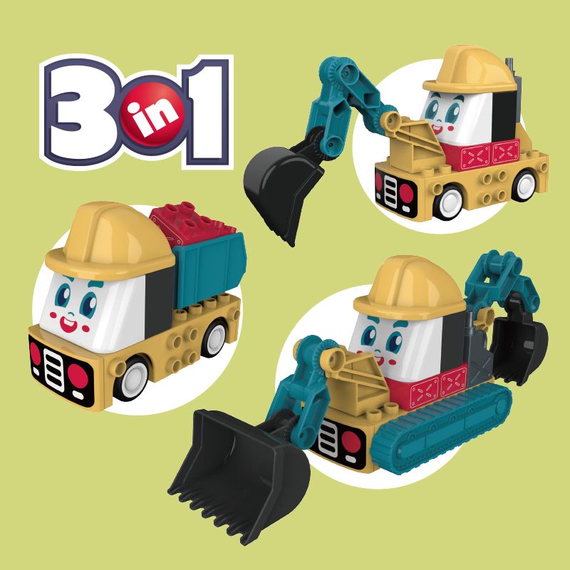 JAKI BT0003-3 0003-3 non  CÔNG TRƯỜNG XÂY DỰNG CHIẾN ĐẤU bộ đồ chơi xếp lắp ráp ghép mô hình 65 khối