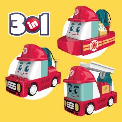 JAKI BT0003-2 0003-2 non  SỞ CỨU HỎA KEELER bộ đồ chơi xếp lắp ráp ghép mô hình 60 khối