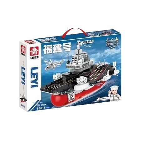 LEYI 89015 non  HÀNG KHÔNG MẪU HẠM FUJIAN Q PHIÊN BẢN bộ đồ chơi xếp lắp ráp ghép mô hình Military Army AIRCRAFT CARRIER Quân Sự Bộ Đội 386 khối