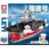 LEYI 89015 non  HÀNG KHÔNG MẪU HẠM FUJIAN Q PHIÊN BẢN bộ đồ chơi xếp lắp ráp ghép mô hình Military Army AIRCRAFT CARRIER Quân Sự Bộ Đội 386 khối