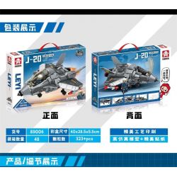 LEYI 89006 non  MÁY BAY CHIẾN ĐẤU J-20 PHIÊN BẢN Q bộ đồ chơi xếp lắp ráp ghép mô hình Military Army J-20 FIGHTER AIRCRAFT Quân Sự Bộ Đội 323 khối