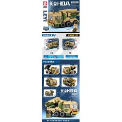 LEYI 89005 non  PHIÊN BẢN Q TÊN LỬA HÀNH TRÌNH LONG SWORD-10A bộ đồ chơi xếp lắp ráp ghép mô hình Military Army CJ-10A CRUISE MISSILE Quân Sự Bộ Đội 320 khối