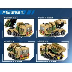 LEYI 89005 non  PHIÊN BẢN Q TÊN LỬA HÀNH TRÌNH LONG SWORD-10A bộ đồ chơi xếp lắp ráp ghép mô hình Military Army CJ-10A CRUISE MISSILE Quân Sự Bộ Đội 320 khối