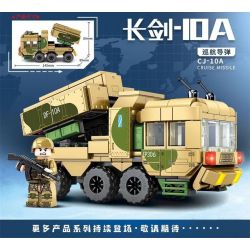 LEYI 89005 non  PHIÊN BẢN Q TÊN LỬA HÀNH TRÌNH LONG SWORD-10A bộ đồ chơi xếp lắp ráp ghép mô hình Military Army CJ-10A CRUISE MISSILE Quân Sự Bộ Đội 320 khối