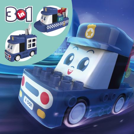 JAKI BT0002-1 0002-1 non  ANH HÙNG CẢNH SÁT bộ đồ chơi xếp lắp ráp ghép mô hình 23 khối