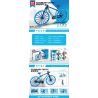 LEIBAO 8170 non  XE ĐẠP TỐC ĐỘ BUGATTI BIKE bộ đồ chơi xếp lắp ráp ghép mô hình  Kỹ Thuật Công Nghệ Cao Mô Hình Phương Tiện 294 khối