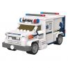 JAKI JK9211 9211 non  XE CỨU THƯƠNG bộ đồ chơi xếp lắp ráp ghép mô hình City HELLO CITY Thành Phố 253 khối