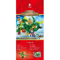 SEMBO 1010 1011 1012 1013 non  CẬU BÉ RỒNG BA ĐẦU BOURNE 4 MÔ HÌNH bộ đồ chơi xếp lắp ráp ghép mô hình 363 khối