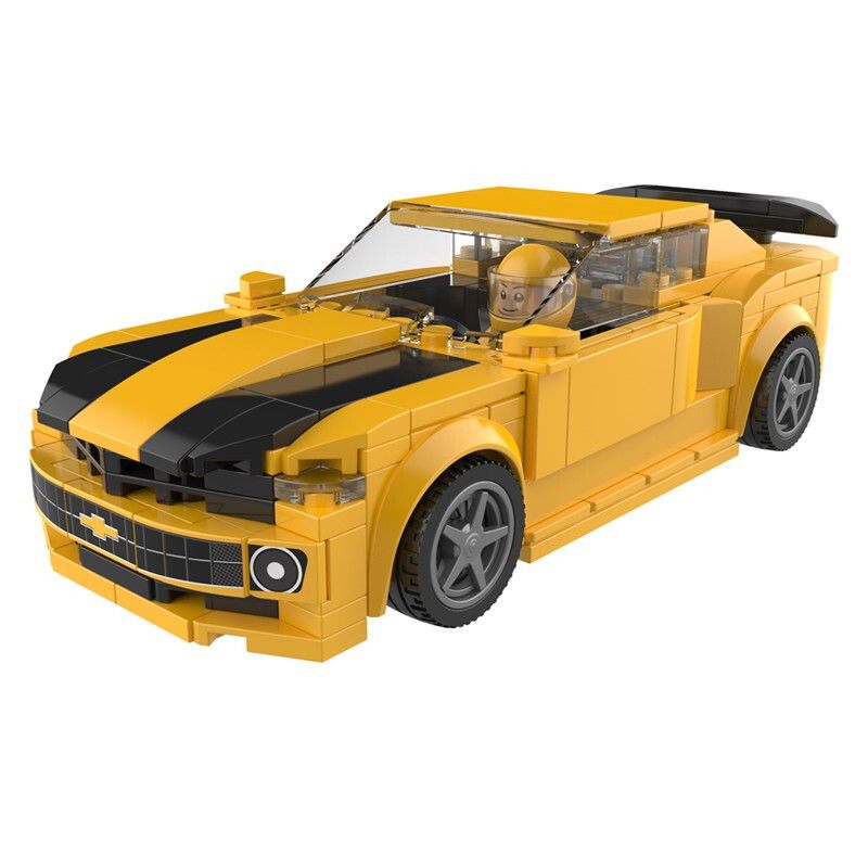 JAKI JK9026 9026 non Lego XUEFULAN CAM LÙI XE tỷ lệ 1:25 bộ đồ chơi xếp lắp ráp ghép mô hình Speed Champions Racing Cars Đua Xe Công Thức 246 khối