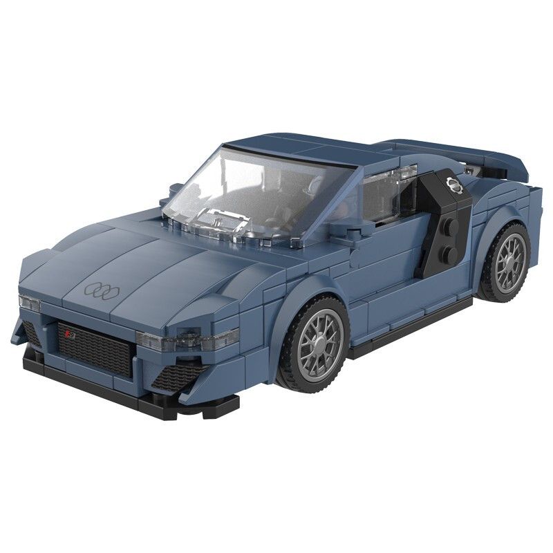 JAKI JK9023 9023 non Lego FENGTIAN AUDI R8V1 LÙI XE tỷ lệ 1:25 bộ đồ chơi xếp lắp ráp ghép mô hình Speed Champions Racing Cars Đua Xe Công Thức 260 khối