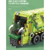 REOBRIX 22022 non  XE RÁC NÉN bộ đồ chơi xếp lắp ráp ghép mô hình  COMPRESSED GARBAGE TRUCK Kỹ Thuật Công Nghệ Cao Mô Hình Phương Tiện 1488 khối