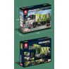 REOBRIX 22022 non  XE RÁC NÉN bộ đồ chơi xếp lắp ráp ghép mô hình  COMPRESSED GARBAGE TRUCK Kỹ Thuật Công Nghệ Cao Mô Hình Phương Tiện 1488 khối