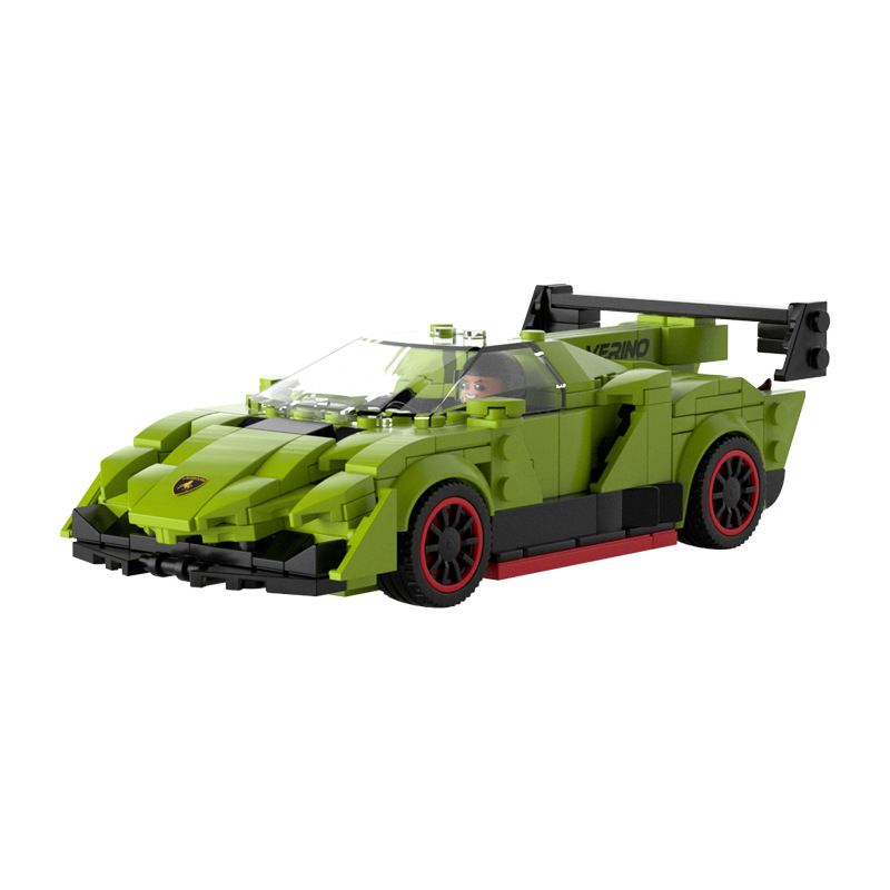 JAKI JK9021 9021 non  LAMBORGHINI VE LÙI XE tỷ lệ 1:25 bộ đồ chơi xếp lắp ráp ghép mô hình Speed Champions Racing Cars Đua Xe Công Thức 270 khối