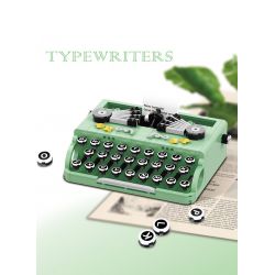 YALE RABBIT T918 T919 non  MÁY ĐÁNH CHỮ CỔ ĐIỂN bộ đồ chơi xếp lắp ráp ghép mô hình Creator TYPEWRITER Sáng Tạo 918 khối