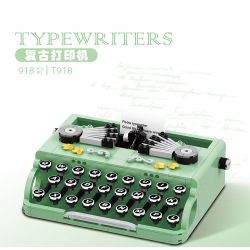 YALE RABBIT T918 T919 non  MÁY ĐÁNH CHỮ CỔ ĐIỂN bộ đồ chơi xếp lắp ráp ghép mô hình Creator TYPEWRITER Sáng Tạo 918 khối