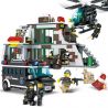 GUDI 9414 non  SWAT ĐỘT KÍCH HANG ??? KHỦNG BỐ bộ đồ chơi xếp lắp ráp ghép mô hình City Thành Phố 703 khối