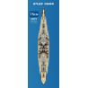 FORANGE FC4201 4201 non  CHIẾN HẠM BISMARCK bộ đồ chơi xếp lắp ráp ghép mô hình BISMARCK CLASS BATTLESHIP 2081 khối