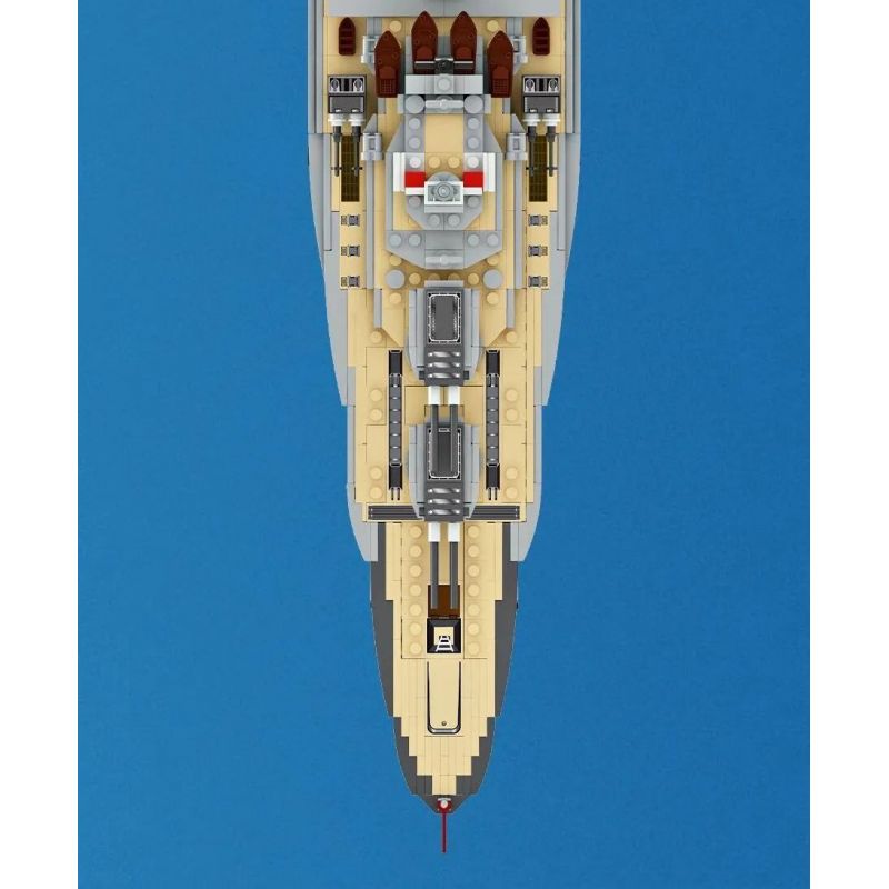 FORANGE FC4201 4201 non  CHIẾN HẠM BISMARCK bộ đồ chơi xếp lắp ráp ghép mô hình BISMARCK CLASS BATTLESHIP 2081 khối