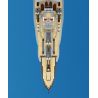 FORANGE FC4201 4201 non  CHIẾN HẠM BISMARCK bộ đồ chơi xếp lắp ráp ghép mô hình BISMARCK CLASS BATTLESHIP 2081 khối