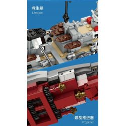 FORANGE FC4201 4201 non  CHIẾN HẠM BISMARCK bộ đồ chơi xếp lắp ráp ghép mô hình BISMARCK CLASS BATTLESHIP 2081 khối