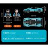 FORANGE FC1617 1617 non  SIÊU XE CỰC NHANH MÀU XANH LÙI bộ đồ chơi xếp lắp ráp ghép mô hình Mini Racing Pacemaker Đua Xe Mini 270 khối